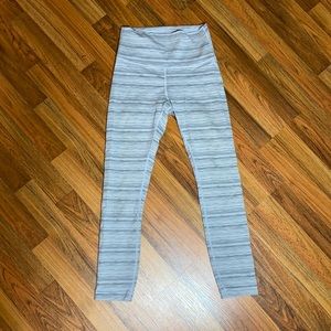 Grey/white/black Lululemon Leggings